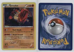 Groudon (Cosmos Holo) Holo Pokemon XY Black Star Promo #XY52 - Image 3