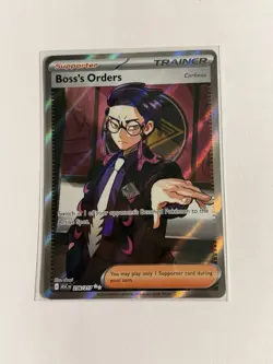 Boss’s Orders 256/217 Ultra Rare Full Art Pokemon TCG Ascended Heroes NM - Image 1