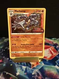 Machamp (Prerelease) Stamped SWSH243 SWSH Sword & Shield Promo Holo Pokemon TCG - Image 1