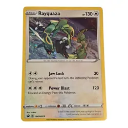 Pokemon TCG Rayquaza SWSH029 Cosmos Holo Black Star Promo NM-M#1 - Image 1