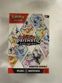 Pokemon TCG Prismatic Evolutions Booster Bundle | Factory Sealed | 6 Packs - Image 1