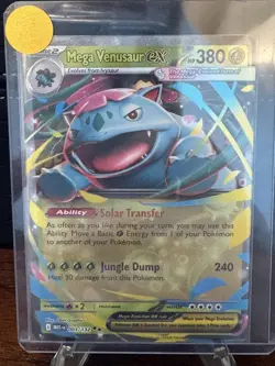 Pokemon TCG Mega Evolution Mega Venusaur Ex 003/132 Double Rare Holo NM - Image 1