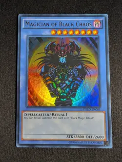 Yugioh - Magician of Black Chaos YGLD-ENC01 Unlimited Ultra Rare NM - Image 1