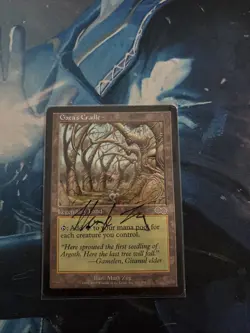 Gaea's Cradle Magic the Gathering MTG LP Signed by Artist - Image 1