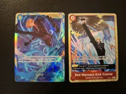 One Piece Sanji OP06-119 SEC & Bad Manners Kick Course Alt Art (Event) PRB02 - Image 1