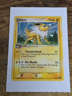 Pokemon TCG Jolteon 3/17 Rare Holo Pop Series 3 Promo Card - Image 1