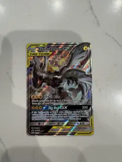 Pokemon Card - Pikachu And Zekrom GX promo SM168 Black Star Full Art Holo LP/NM - Image 1