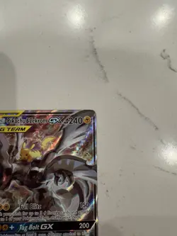 Pokemon Card - Pikachu And Zekrom GX promo SM168 Black Star Full Art Holo LP/NM - Image 4