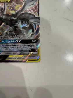 Pokemon Card - Pikachu And Zekrom GX promo SM168 Black Star Full Art Holo LP/NM - Image 5