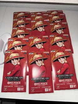 One Piece TCG: Carrying On His Will Sleeved Booster OP-13 English (LOT OF 15) - Image 1