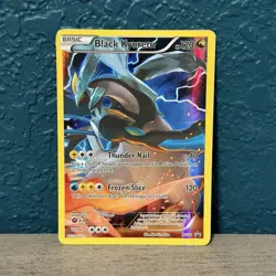 Pokemon TCG Black Kyurem XY80 Full Art Black Star Promo Card 2015 - Image 1