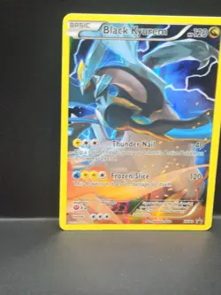 Pokemon TCG Black Kyurem XY80 Full Art Black Star Holo - Image 3