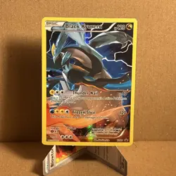 Pokemon TCG Black Kyurem XY80 Full Art Black Star Holo - Image 1