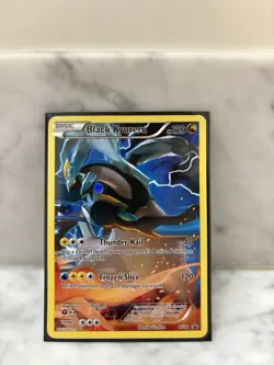 Pokemon TCG Black Kyurem XY80 Full Art Black Star Holo - Image 1