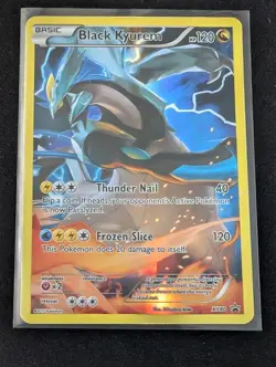 Black Kyurem XY80 [Pokemon TCG: XY Black Star Promo] Full Art Holo MP - DMG - Image 1