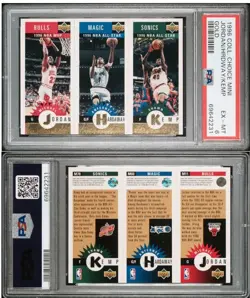 Michael Jordan/Hardaway/Kemp PSA 6 EX/MT - 1996 Collector’s Choice Gold Cards - Image 1