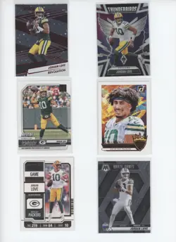Jordan Love Card Lot - 6 Cards - Donruss, Phoenix, Mosaic - FREE Shipping - Image 1