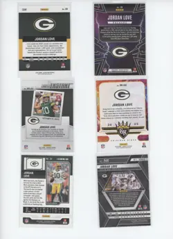 Jordan Love Card Lot - 6 Cards - Donruss, Phoenix, Mosaic - FREE Shipping - Image 2