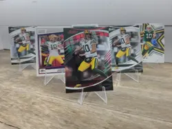Jordan Love NFL Green Bay Packers Quarterback Football Card Lot Of 6 Cards - Image 2