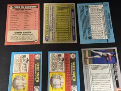 lot of 6 OZZIE SMITH Baseball Cards Free Shipping - Image 2