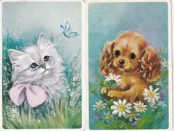GENUINE SWAP CARDS - 2 SINGLE - 70'S ANIMALS - #6 - Image 1