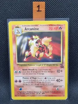 Pokemon Card - Arcanine #6 WOTC Black Star Promo - Non Holo - Damaged #1FreePost - Image 1