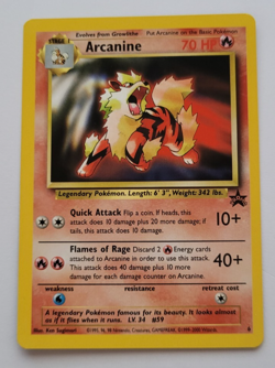 Black Star Promo Arcanine #6 Pokemon Card WOTC 1999 NM - Image 1