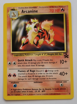 Black Star Promo Arcanine #6 Pokemon Card WOTC 1999 NM - Image 3