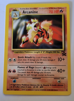 Black Star Promo Arcanine #6 Pokemon Card WOTC 1999 NM - Image 5