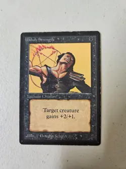 2 x Unholy Strength (Beta) MTG - Image 4