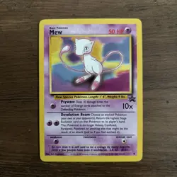 Pokemon Mew #8 Black Star Promo Card WOTC 2000 LP/NM Condition - Image 1
