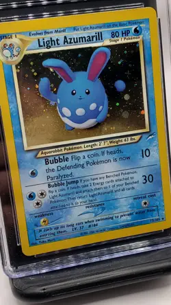 Light Azumarill - Pokemon Neo Destiny Holo 13/105, NM/Mint (CGC 8) - Image 2