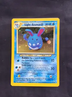 Pokemon Cards: Neo Destiny Rare Holo: Light Azumarill 13/105 - Image 1