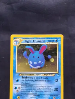 Pokemon Cards: Neo Destiny Rare Holo: Light Azumarill 13/105 - Image 2