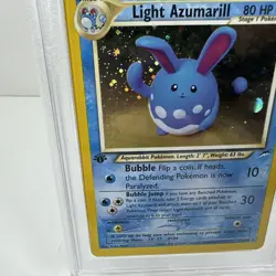 2002 Pokemon Light Azumarill Holo Rare 13/105 Neo Destiny - PSA 7 First Edition - Image 3