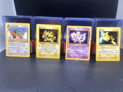 WB Presents POKEMON The First Movie BLACK STAR PROMO SET of 4 cards 1999 👀 - Image 1