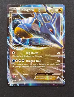Kingdra EX 73/124 Ultra Rare XY - Fates Collide Pokemon Card - Image 1