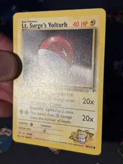 Pokemon Card Lt. Surge’s Voltorb 84/132 Gym Heroes FIRST EDITION - (NM) - Image 3