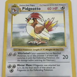 Pokemon Card - Pidgeotto Base Set (Shadowless) 22/102 Rare - Image 3