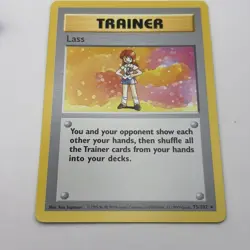 Pokemon Card - Lass Base Set (Shadowless) 75/102 Rare - Image 3