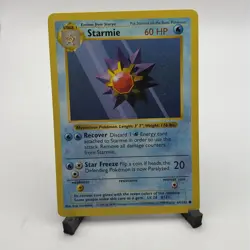 Pokemon Card - Starmie Base Set (Shadowless) 64/102 Common LP - Image 1