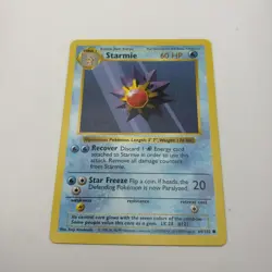 Pokemon Card - Starmie Base Set (Shadowless) 64/102 Common LP - Image 2