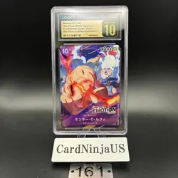 CGC PRISTINE 10 Monky D Luffy Gear 5 P-041 ONE PIECE EMOTION PROMO Card Game 161 - Image 1