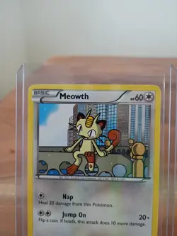 Pokemon TCG Black and White Promos Meowth #BW35 Black Star Promo Card - Image 2