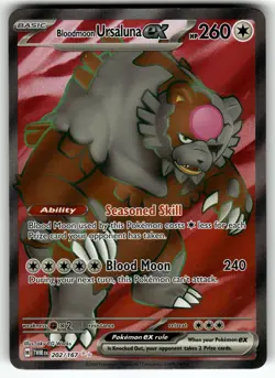 Bloodmoon Ursaluna ex 202/167 SV06: Twilight Masquerade NM Pokemon Card TCG - Image 1
