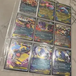 Pokemon GX Holo Card Lot - 9 Mega Cards: Sharpedo, Gengar, Venusaur, Blastoise - Image 1