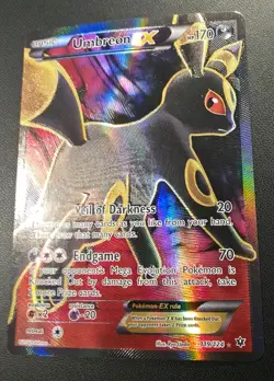 Pokemon Umbreon XY Fates Collide Holo Card 119/124 Ultra Rare Full Art NM-/LP+ * - Image 3