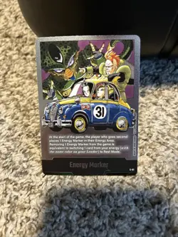 Android 16 17 18 E-61 Silver Energy Marker Dragon Ball Manga Booster Card Fusion - Image 1