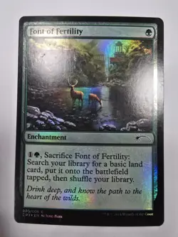 Font of Fertility MtG FOIL Clash Pack Promo Magic The Gathering - Image 1