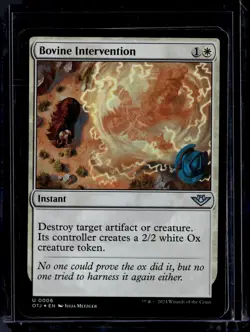 Bovine Intervention - 6 - Foil - OTJ - NM - MTG - Magic the Gathering - Image 1